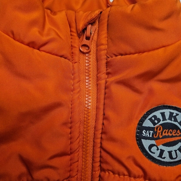 Kids Headquarters Boys Bright Orange Vest With Full Zipper Size 18 Months - Picture 3 of 10
